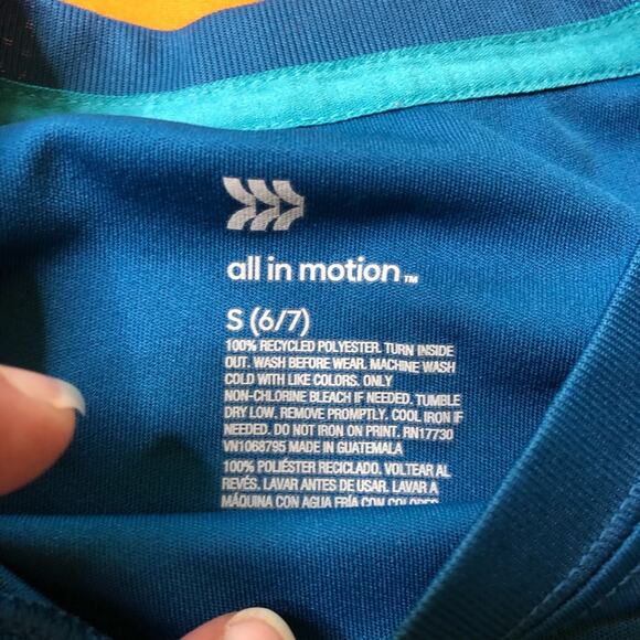 All in Motion bundle of 3 athletic drive-fit tee shirts size Small or 6/7 - Picture 8 of 14